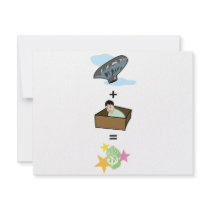 Balloon + Boy Hiding in Box = $$ Stardom $$ Personalized Invitations