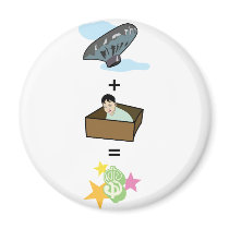 Balloon + Boy Hiding in Box = $$ Stardom $$ magnets