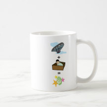 Balloon + Boy Hiding in Box = $$ Stardom $$ Coffee Mugs