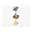 Balloon + Boy Hiding in Box = $$ Stardom $$ postcards