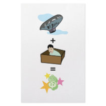 Balloon + Boy Hiding in Box = $$ Stardom $$ stationery