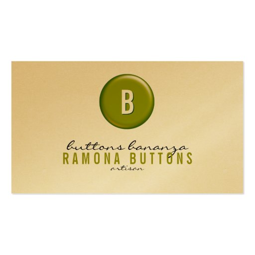 Balloon Button Business Card Templates (front side)