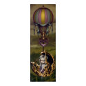 Balloon Chariot - Rococo Steampunk Art Print by strangeling Balloon Chariot - Rococo Steampunk Art Print
