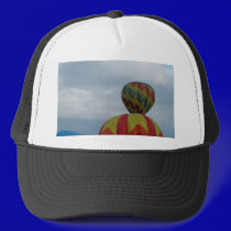 Balloon, cloudy day. hats