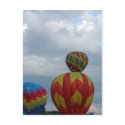 Balloon, cloudy day. postcards