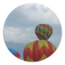 Balloon, cloudy day. round stickers