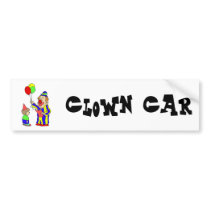 balloon clown & boy bumper stickers