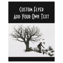 Balloon Clown Old Tree & Black Birds Original Full Color Flyer