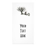 Balloon Clown Old Tree & Black Birds Original Photo Card
