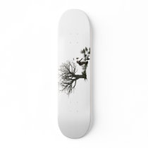 Balloon Clown Old Tree & Black Birds Original Skate Board