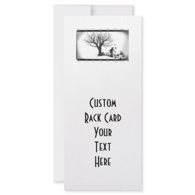Balloon Clown & Ravens By Creepy Tree - B&W Rack Card Template by VoXeeD