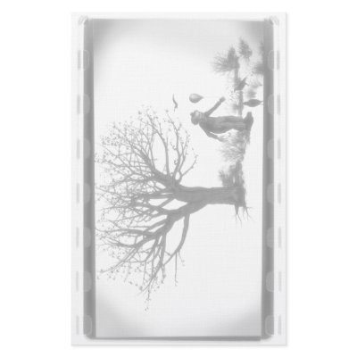 Balloon Clown & Ravens By Creepy Tree - B&W Stationery Design by VoXeeD