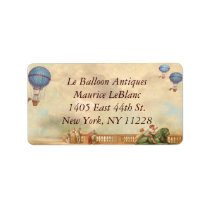 Balloon d'Chaun de Aire Large Address Labels labels