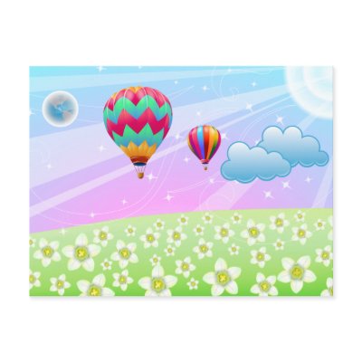 BALLOON FANTASY POST CARDS by dgpaulart