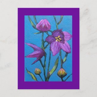 BALLOON FLOWER POST CARD