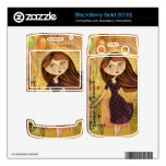 Balloon Girl Digital Collage Blackberry Bold Skin skins