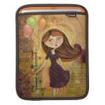 Balloon Girl Digital Collage iPad Sleeve ipad sleeves