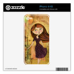Balloon Girl Digital Collage iPhone 4/4S Skin skins