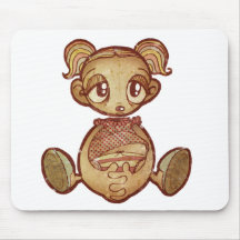 Balloon head girl mouse pads