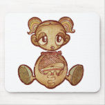 Balloon head girl mousepads