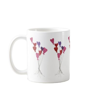 Balloon Heart Mugs & Drinkware by ginyhogan