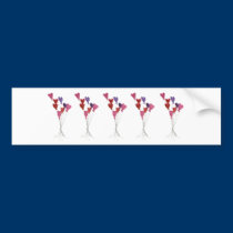 Balloon Hearts Bumper Sticker bumper stickers