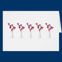 Balloon Hearts Cards cards