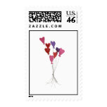 Balloon Hearts Custom Postage