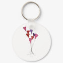 Balloon Hearts Keychain by ginyhogan Balloon Hearts Keychain