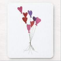 Balloon Hearts Mousepad