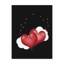 Balloon Hearts w/mini hearts postcards by gravityx9 Balloon Hearts w/mini hearts postcards