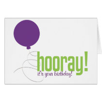 Balloon Hooray Greeting cards