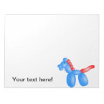 Balloon horse notepad