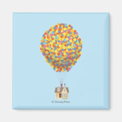 Balloon House from the Disney Pixar UP Movie 2 Inch Square Magnet