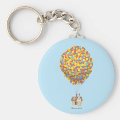 Balloon House from the Disney Pixar UP Movie Basic Round Button Keychain