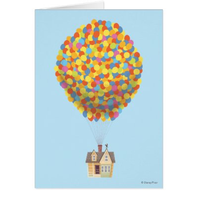 Balloon House from the Disney Pixar UP Movie Card