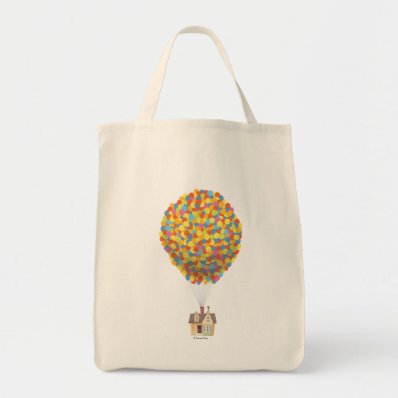 Balloon House from the Disney Pixar UP Movie Grocery Tote Bag