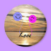 Balloon Love - magnet magnets