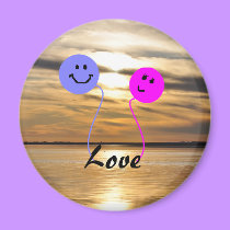 Balloon Love - magnet magnets