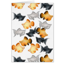 Balloon Mollies Aquarium Fish Card by twopurringcats Balloon Mollies Aquarium Fish Card