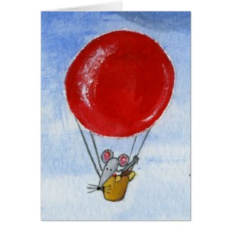 Balloon Mouse & Roofs Cards