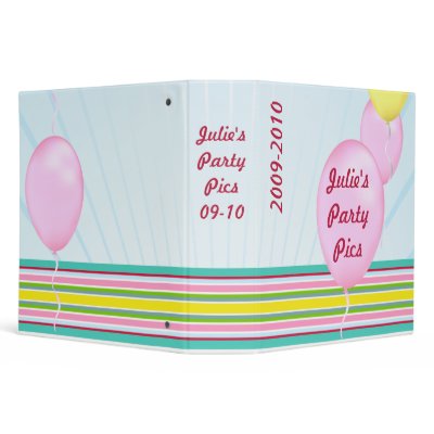 Balloon Party Binder by ideapony