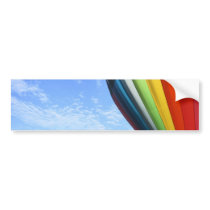 Balloon rainbow in the sky bumper stickers