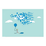 balloons, pump, sky, clouds