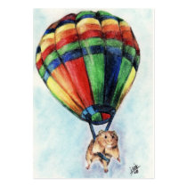 Balloon Ride (Hamster) ACEO Art Trading Cards Business Card Template