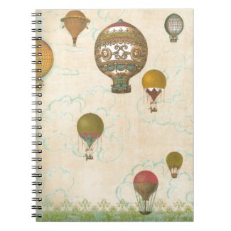 Balloon Ride Spiral Notebook