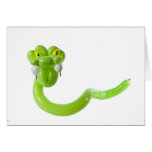 Balloon snake card