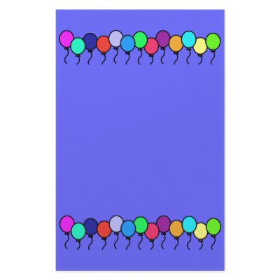 Balloon Stationary Custom Stationery by RedRider08