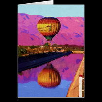 Balloon, Sunset, Palm Springs, California cards