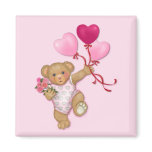 Balloon Teddy Fridge Magnets